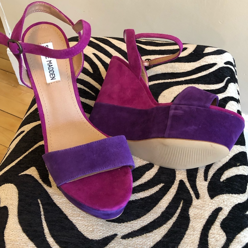 Steve Madden Platform Sandals - Sz 8.5 - Picture 2 of 7